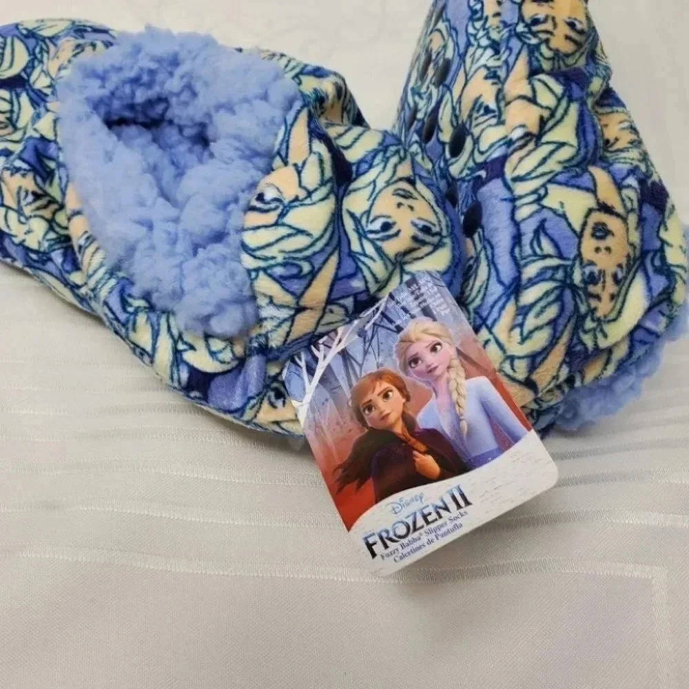 Disney Frozen II fuzzy slippers